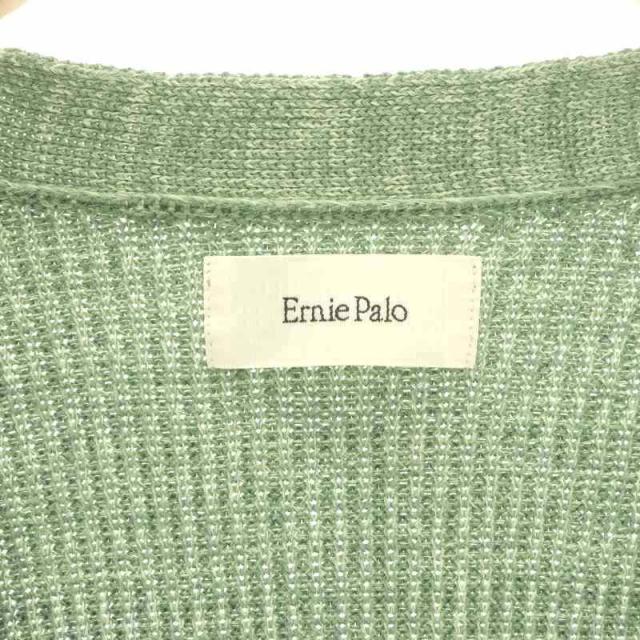 Ernie Palo　Linen Rib Cardigan Ernie Palo：LINEN RIB CARDIGAN - MINT