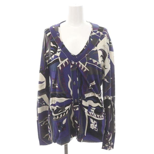エミリオプッチ　Vネック　カシュクール　膝丈タイトワンピ　S相当 EMILIO PUCCI エミリオプッチ レディース ワンピース サイズ：36