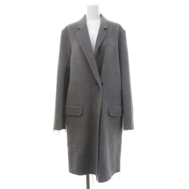 【中古】ヘルムートラング HELMUT LANG ダブルフェイス ウール カシミヤ チェスターコート アウター ロング XS グレーの通販は 11,315円