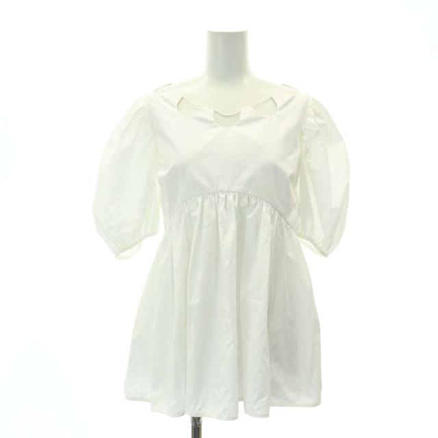 【中古】セシリーバンセン HOPE TOP ブラウス 五分袖 パフスリーブ US2 オフホワイト /DO ■OS レディースの通販は 19,800円