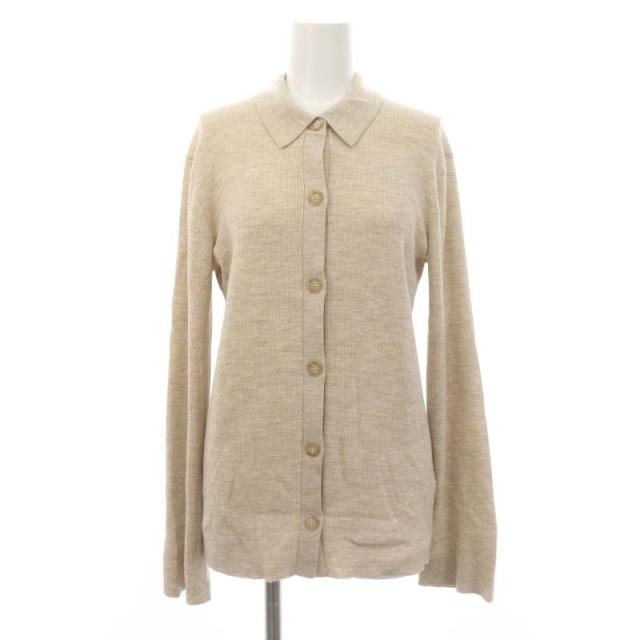 【中古】ミューズ ドゥーズィエム クラス 24SS BOND RIB カーディガン ニット 長袖 リブ 杢ベージュ レディースの通販は