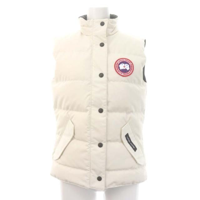 【中古】カナダグース FREESTYLE VEST ダウンベスト アウター ジップアップ XS/TP アイボリー 2832L レディースの通販は