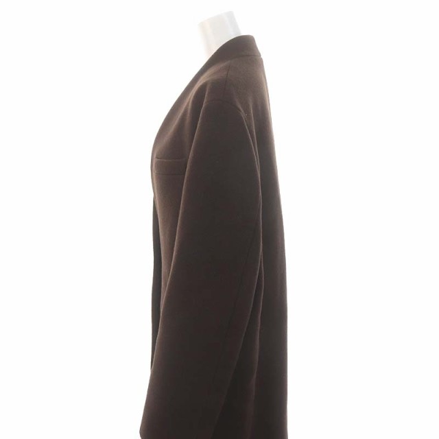 中古】アパルトモン ドゥーズィエムクラス 21AW Nocollar chesterCOAT ノーカラ チェスターコート ダークブラウンの通販はau  PAY マーケット - ブランド古着のベクトル | au PAY マーケット－通販サイト