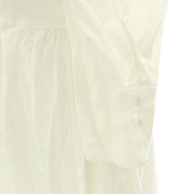 【中古】ハーリップトゥ Jacaranda Linen Blend Dress ワンピース ロング マキシ丈 九分袖 リネン M 白 レディース_6