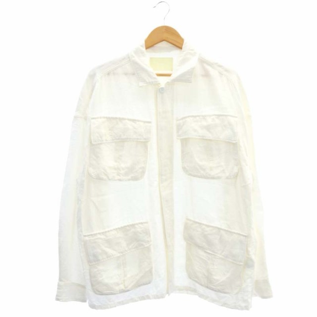 【中古】インアット INNAT FATIGUE JACKET ファテーグジャケット アウター 薄手 1 白 /NR ■OS ■SH レディース