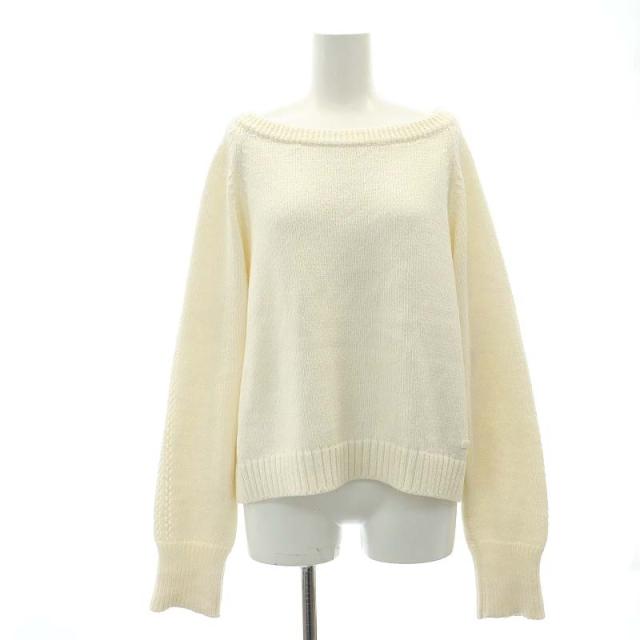 【中古】フォクシー FOXEY SUMMER SNOW セーター ニット プルオーバー 長袖 カシミヤ混 40 M アイボリーの通販は