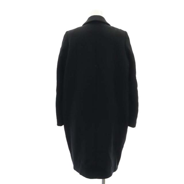 ENFOLD エンフォルド チェスターコート ロング丈 コクーン 黒 38 M ENFOLD エンフォルド レディース ウール チェスターコート