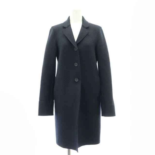 【中古】ハリスワーフロンドン  HARRIS WHARF LONDON ウールコート チェスターコート アウター 濃紺 ネイビーの通販は