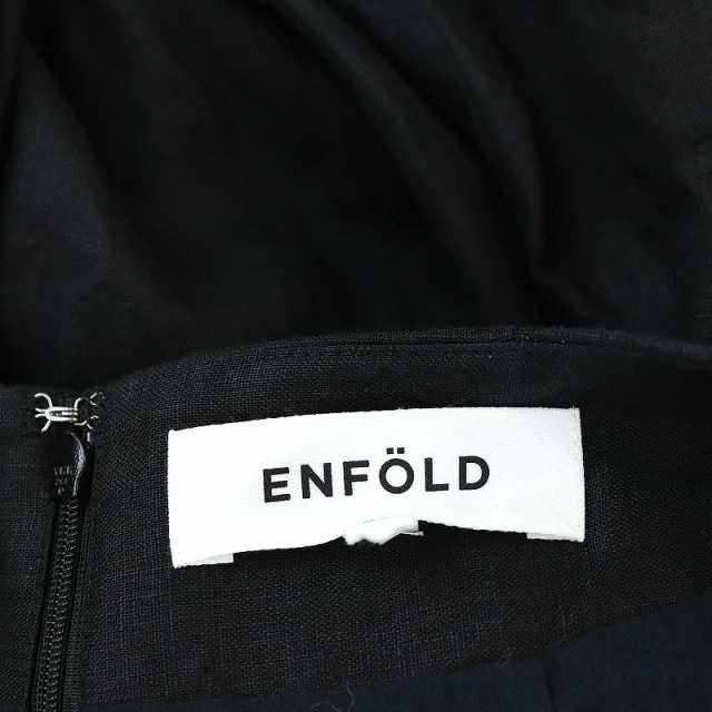 中古】エンフォルド ENFOLD 24SS WAVE PANTS ウェーブパンツ ボトムス バックファスナー 38 M 黒 ブラック  /YQの通販はau PAY マーケット - ブランド古着のベクトル | au PAY マーケット－通販サイト