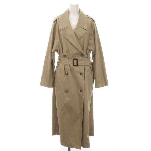 【中古】リジェール アパルトモン Oversize Trench Coat トレンチコート ロング ベルト付き ベージュ レディース