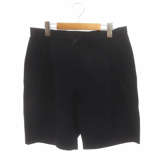 【中古】ノンネイティブ 24SS WORKER EASY SHORTS ショートパンツ タック ジッパーフライ 1 紺 ネイビー