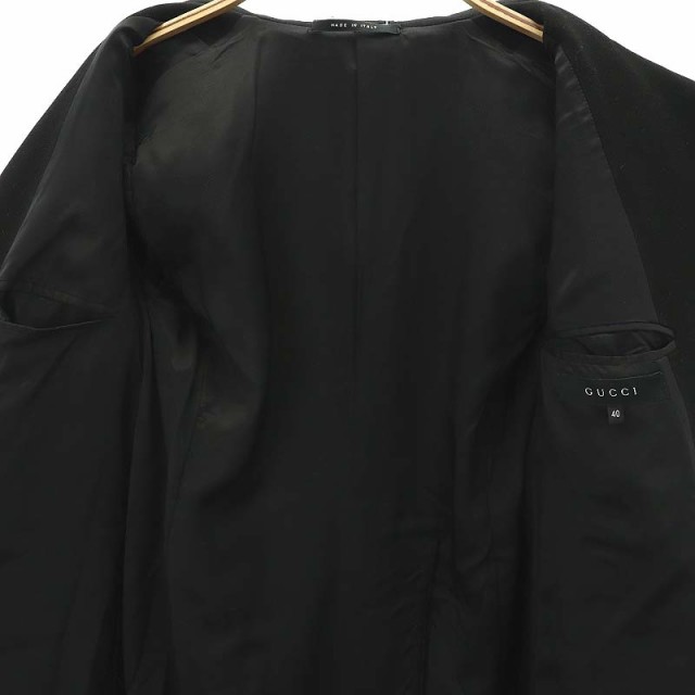 中古】グッチ GUCCI ウールカシミヤ ロングコート アウター 40 L