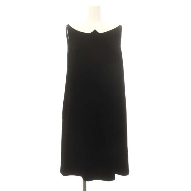 【中古】ベロアノワール バイ フォクシー ニューヨーク Velour Girl ノースリーブワンピース ひざ丈 ベロア 38 40452の通販は 9,250円