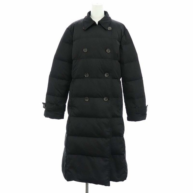 【中古】セオリーリュクス 23AW Nova Brighton str ダウンコート アウター ロング ダブル 042 黒 レディース