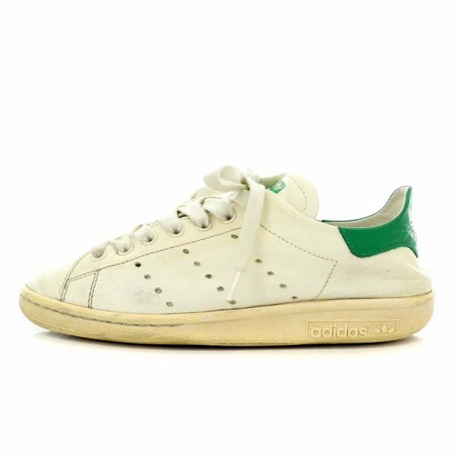 【中古】バレンシアガ BALENCIAGA ADIDAS ORIGINALS STAN SMITH スニーカー ローカット レザー 37 白 緑色 IG9944