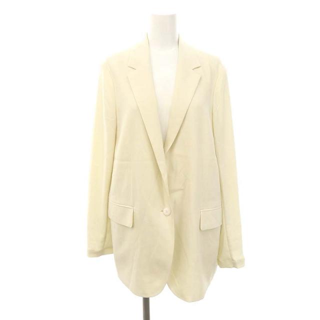 【中古】行動論理 Theory 24SS Powder Crepe Casual Blazer UL テーラードジャケット シングル 0 象牙色
