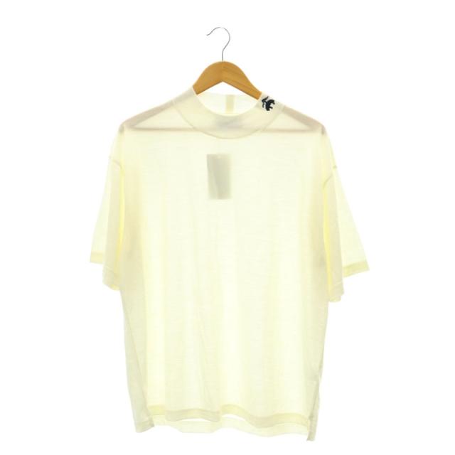 【中古】ブルックスブラザーズ 23SS Brooks Brothers for BIOTOP MOCK-NECK カットソー Tシャツ 半袖 L アイボリーの通販は 5,800円