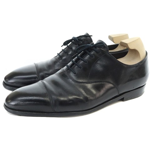 【中古】ジョンロブ JOHN LOBB ストレートチップ レザーシューズ ビジネスシューズ 11 29.5cm 黒 /SR28 ■AD メンズ