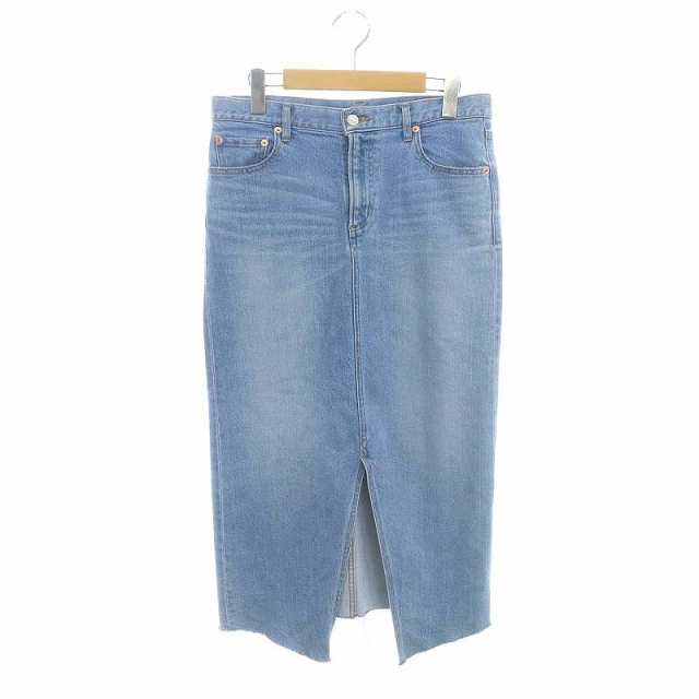 【中古】ミューズ ドゥーズィエム クラス MUSE de Deuxieme Classe DENIM SLIT デニムスカート ロング タイト 38 M