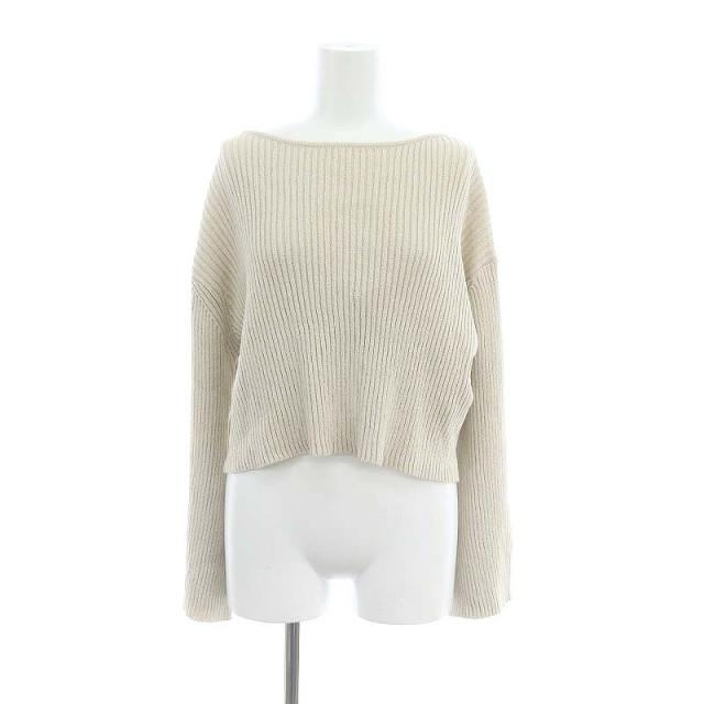 【中古】アパルトモン ドゥーズィエムクラス 23AW Boucle 2way ニット カーディガン 長袖 ベージュレディースの通販は