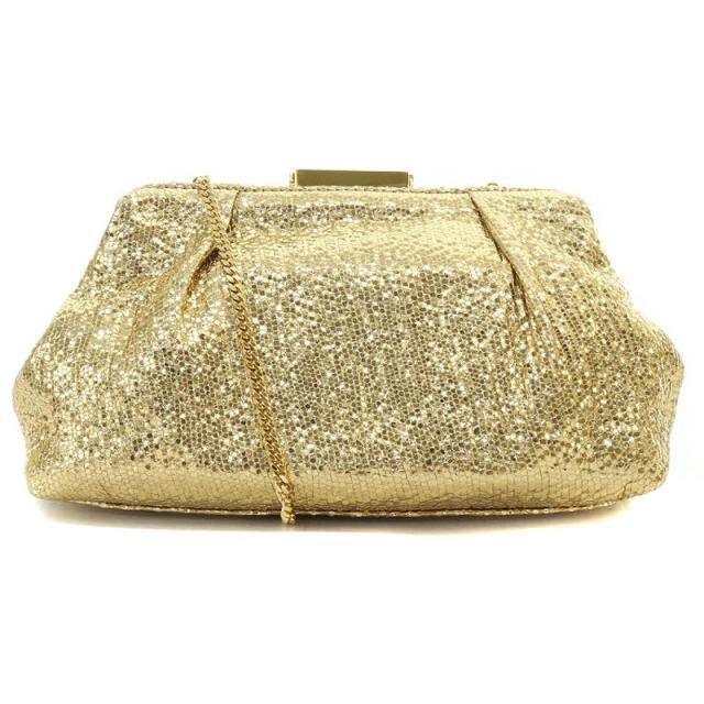 【中古】デメリエー DEMELLIER アパルトモン取り扱い ミニクラッチバッグ Mini Clutch Bag ショルダー 2way 金の通販は