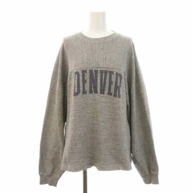 【中古】レミレリーフ REMI RELIEF 24SS DENVER FOOT BALL Tシャツ MUSE de Deuxieme Classe 長袖 M グレー