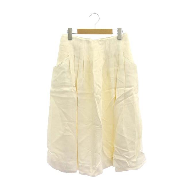 【中古】コー CO Draped Pocket Skirt スカート ミモレ丈 ロング フレア 2 オフホワイト /CX ■OS レディースの通販は 5,336円