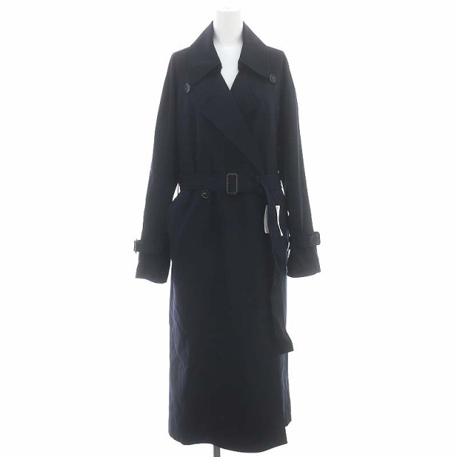 【中古】未使用品 ミューズ ドゥーズィエム クラス 24SS GABARDINE トレンチコート スプリングコート ロング 36