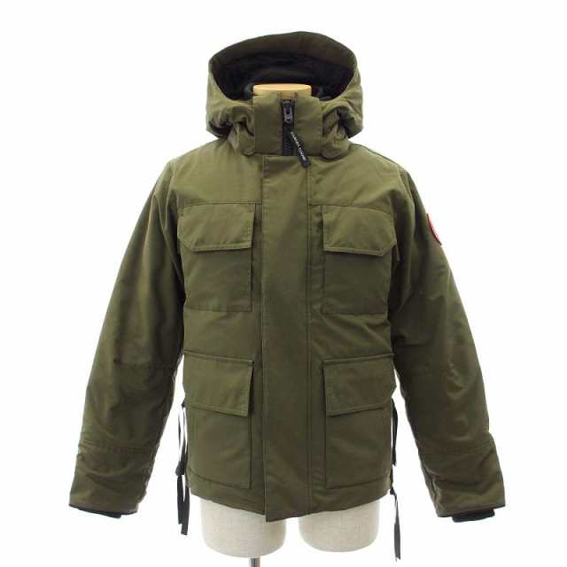 【中古】カナダグース MAITLAND PARKA メイトランドパーカー ダウンジャケット フード S/P カーキ 4550M メンズ