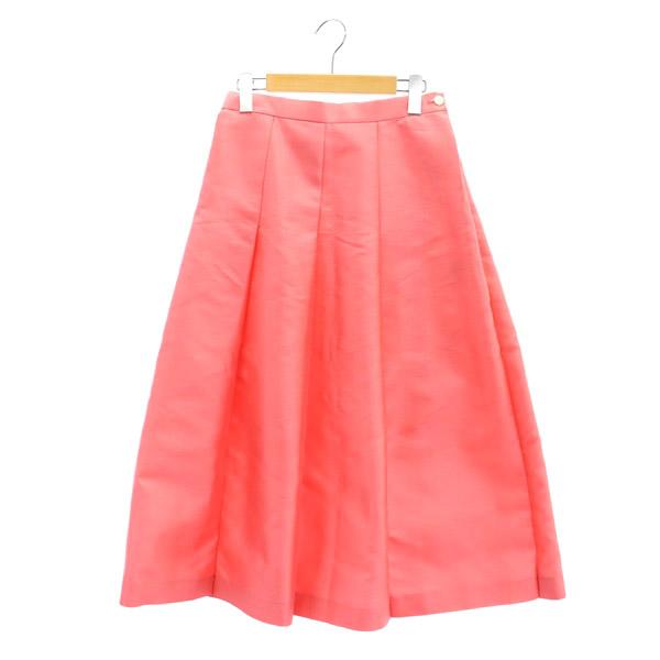 【中古】サードマガジン THIRD MAGAZINE × ミコモリ mikomori ボリュームスカート ロング フレア サテン 2 ピンクの通販は 5,312円