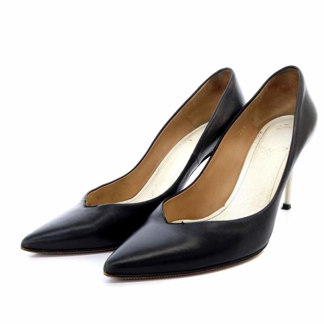 【中古】マルタンマルジェラ 22 Martin Margiela 22 メゾンマルジェラ パンプス ピンヒール ポインテッドトゥ 36.5 黒の通販は