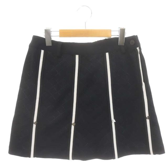 【中古】未使用品 アルチビオ archivio 台形スカート ミニ 40 ダークネイビー /HK ■OS レディースの通販は 4,650円