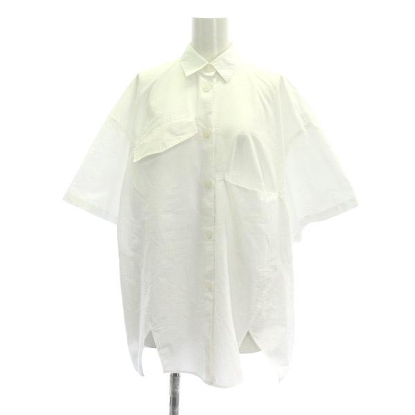 nagonstans 白　シャツ　ナゴンスタンス asymmetry shirt｜nagonstans（ナゴンスタンス）正規取り扱い