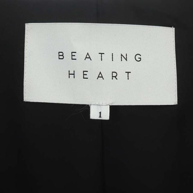 【中古】ビーティングハート BEATING HEART ウール混ベストPコート ジレ ロング 1 S 黒 ブラックの通販は 【中古】ビーティングハート BEATING HEART ウール混ベストPコート ジレ ロング 1 S 黒 ブラックの通販は