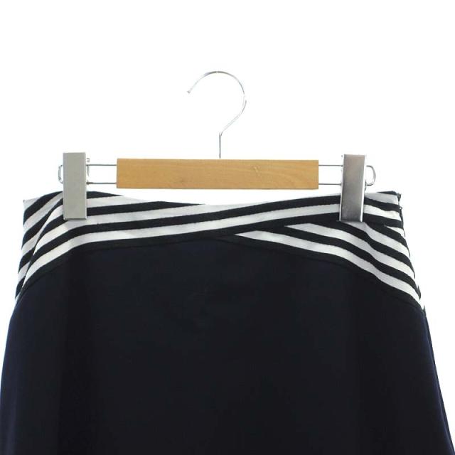 ボーダーズアットバルコニー リネン フレアスカート 38 borders at