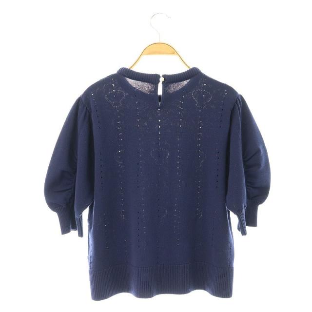 MUVEIL ミュベール　パールニットプルオーバー 2024 spring MUVEIL(ミュベール)のパールネックレス付きシャツニットプル