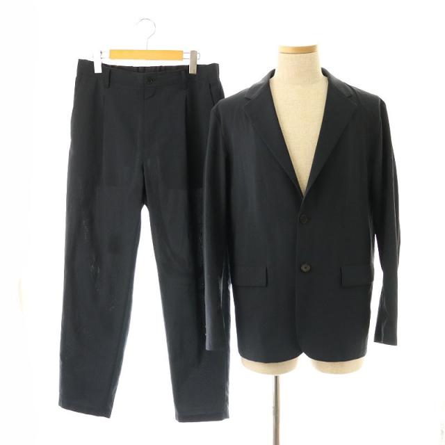 【中古】B&Y BEAUTY&YOUTH 2点セット セットアップ TORAY 東レ リランチェ＆＋ ジャケット テーパードパンツ L 紺の通販は