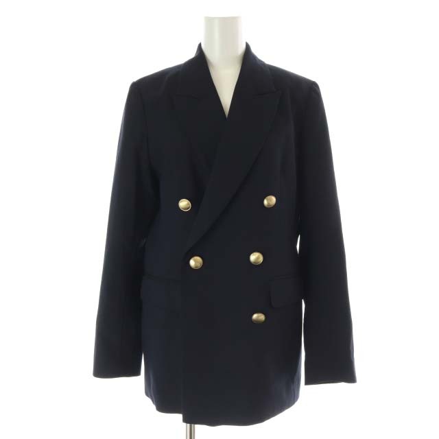【中古】ジャスグリッティー JUSGLITTY 23AW ダブル釦ジャケット 1 S 濃紺 /SY ■OS レディースの通販は