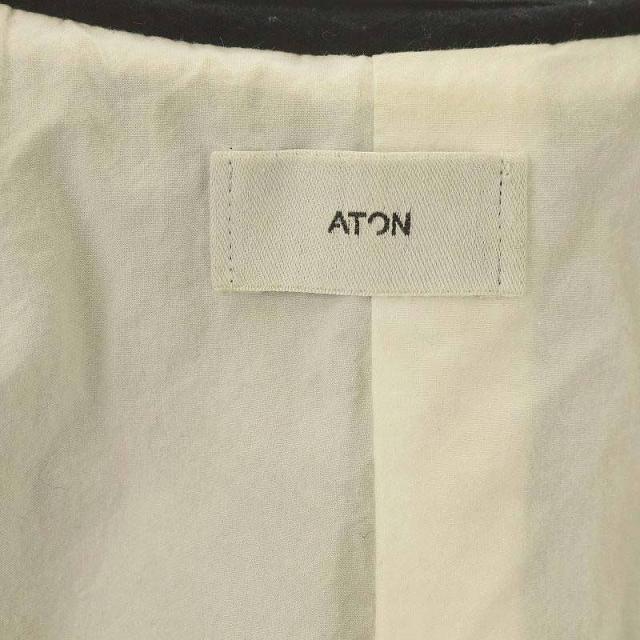 【中古】エイトン ATON PURE CAMEL MOSSA テニスコート ロング 2 M 黒 ブラック /SY ■OS レディースの通販は