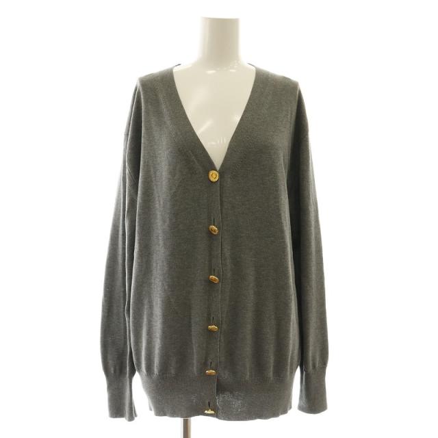 【中古】ドゥーズィエムクラス 24SS Beauty カーディガン Vネック 長袖 金ボタン F グレー 24080500704010の通販は 21,312円
