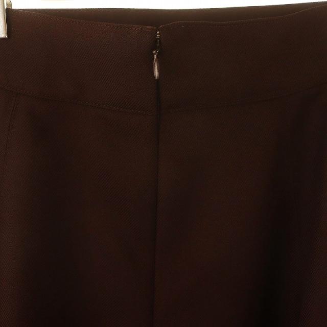 【中古】アナイ ANAYI 24AW ブライトツイルダブルバックル スカート フレア ロング 38 茶 ブラウン /HK ■OS ■SH_4