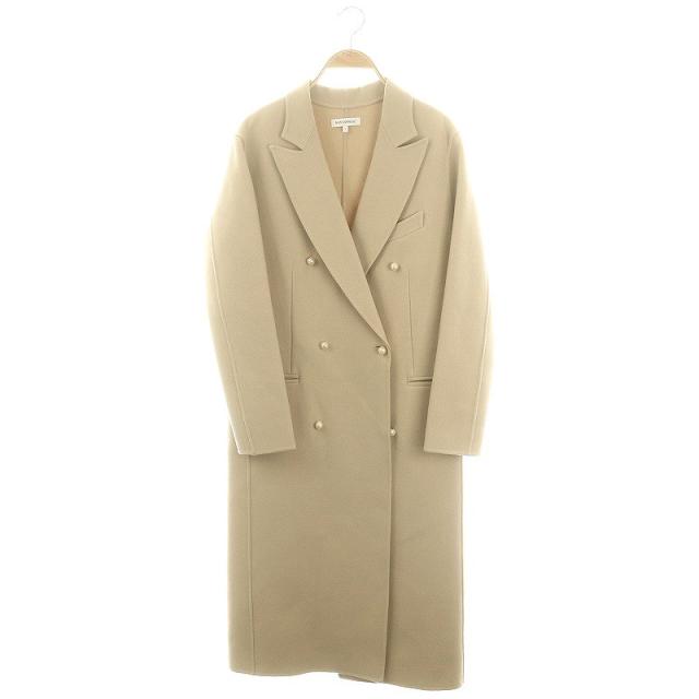 【中古】マディソンブルー MADISONBLUE PEARL CHESTER COAT パールチェスターコート ロング ウール アウター 1 Sの通販は