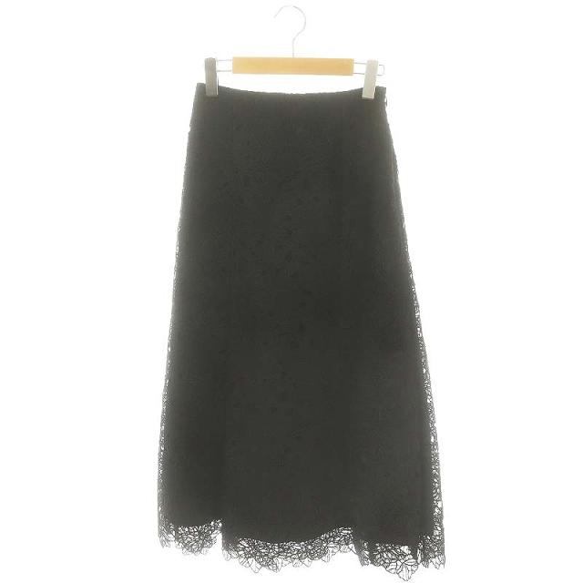 【中古】トッカ TOCCA 23SS MERMAID スカート フレア ロング レース 0 黒 ブラック /HK ■OS レディースの通販は