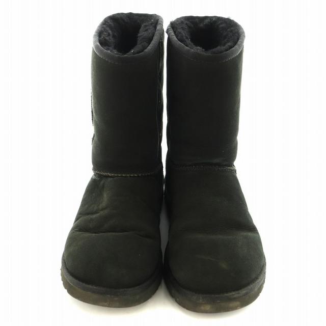 UGG スエード 厚底 ムートンブーツ 25cm 黒