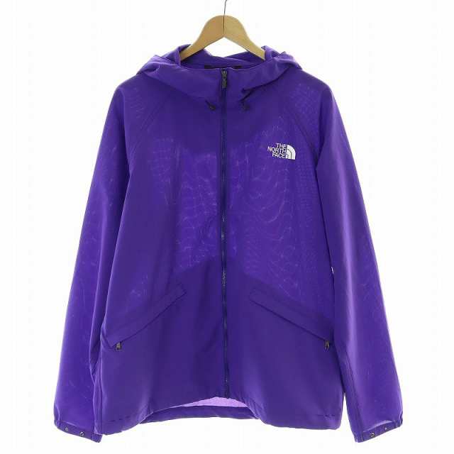 【中古】THE NORTH FACE TNF BE FREE JACKET ジャケット マウンテンパーカー ジップアップ ロゴ L 紫の通販は