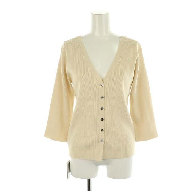 ヴェルメイユ パー イエナ 24AW 2way RIB Vカーデ カーディガン 中古】未使用品 ヴェルメイユ パー イエナ 24AW 2way RIB V