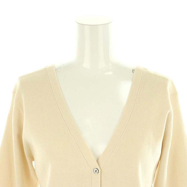 ヴェルメイユ パー イエナ 24AW 2way RIB Vカーデ カーディガン 中古】未使用品 ヴェルメイユ パー イエナ 24AW 2way RIB V