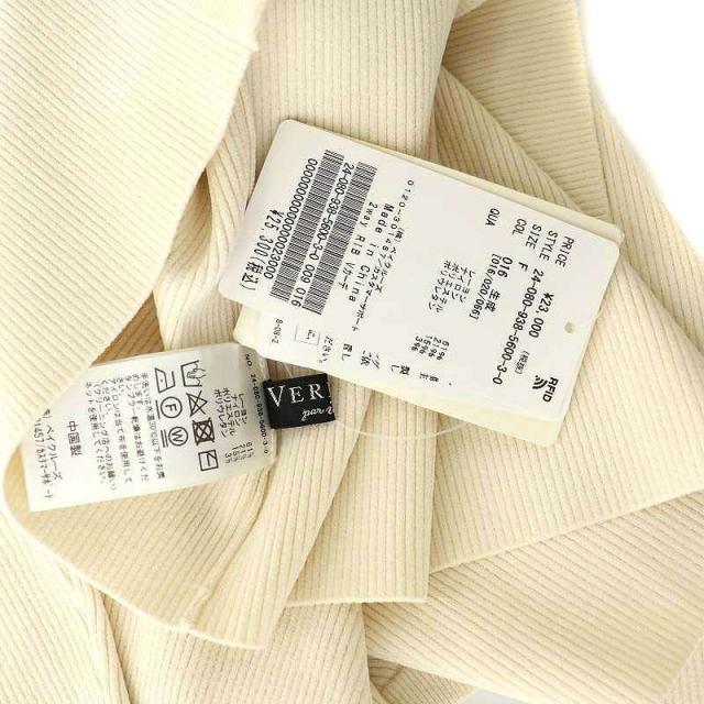 ヴェルメイユ パー イエナ 24AW 2way RIB Vカーデ カーディガン 中古】未使用品 ヴェルメイユ パー イエナ 24AW 2way RIB V