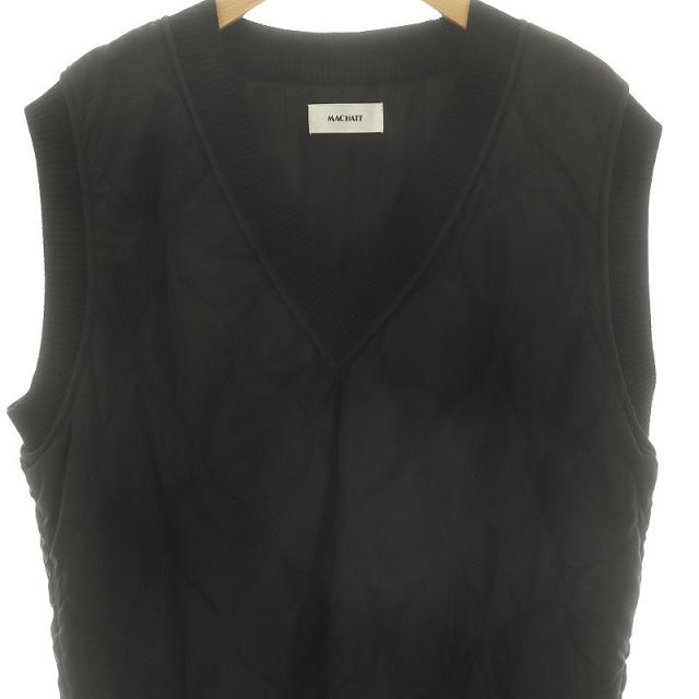 中古】マチャット MACHATT 中綿キルティングベスト プルオーバー V  