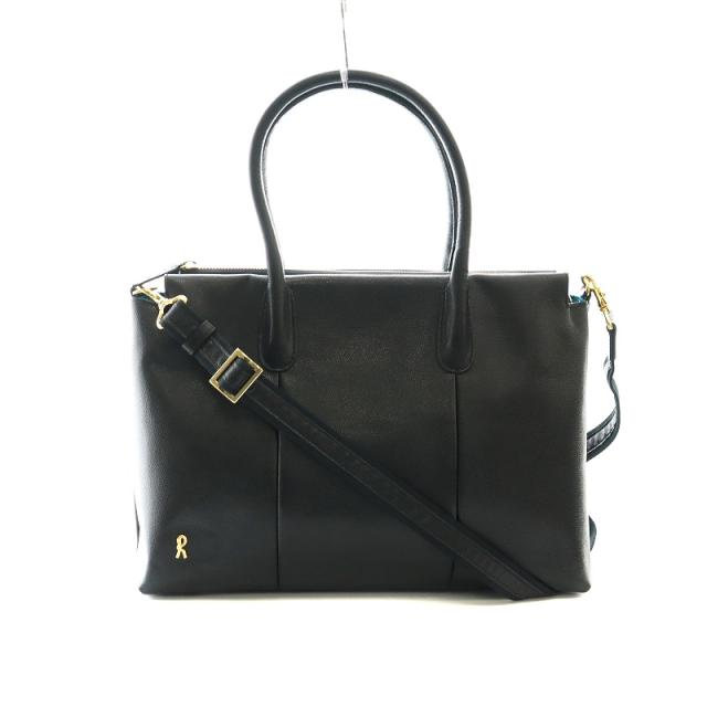 【中古】ロベルタディカメリーノ Roberta di Camerino トートバッグ ショルダー 2WAY レザー 黒 ブラック /KP ■OS レディースの通販は